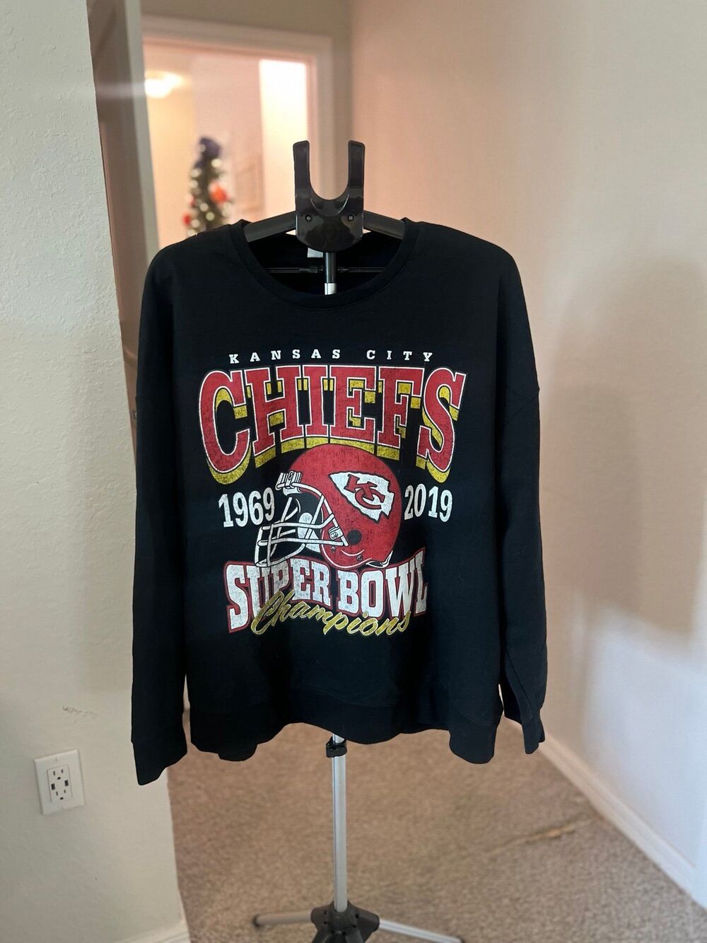 Kansas City Chiefs NFL Football Super bowl Champs Crewneck Sweatshirt Men’s XXL